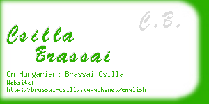 csilla brassai business card